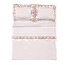 Ver imagem 2 de Jogo de Cama Queen 200 Fios Karsten Bordado Antônia Branco Rosa