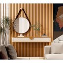 Ver imagem 2 de Aparador Nicho Suspenso Sala com Gaveta Cor Off White Nature - Jb Móveis