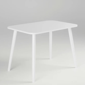 Mesa Infantil Torneada em Madeira Maciça Branca