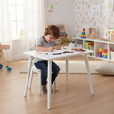 Ver imagem 4 de Mesa Infantil Torneada em Madeira Maciça Branca