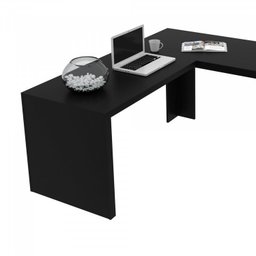 Kit 4 peças com 1 Escrivaninha em L, 2 Estantes e 1 Balcão Espresso Móveis - 15