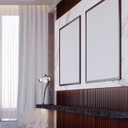 Ver mais imagens de Painel Ripado em Barra 135x87cm (1,17m²) MDF AMORECANELA DECOR