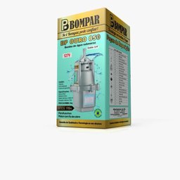Bomba D'água Submersa Vibratória Sapo 450 HP 2.300 L/H 220v Motor Fio de Cobre BP Ouro 850 Bompar - 2