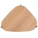 Ver imagem 3 de Mesa Lateral de Apoio Orgânica Artesano 45 Cm (largura) em Mdp Hanover (mel) e Pés em Aço Preto