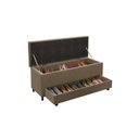 Ver imagem 4 de Puff Baú Sapateira Queen 158x50x48cm 