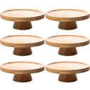 Ver imagem 1 de Kit 6 Pratos para Bolo com Pedestal Bambu 20cm Padaria Confe