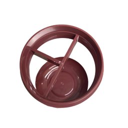 Porta Escova Creme Dental Plasútil com Tampa - Rosa - 2