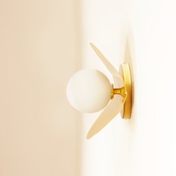 Arandela Luminária Parede Cacau Globo Vidro Sala Dourado - 5