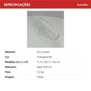 Ver mais imagens de Prato para Bolo de Cristal Transparente 12x39x14cm Boleira Festa Doces Suporte