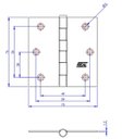 Ver imagem 2 de Dobradiça F.l.o. Porta/janela Pino Solto Real 3 X 3" Loth