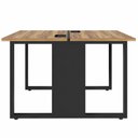 Ver imagem 2 de Plataforma P/ 2 Pessoas Pé Metal 0,90m X 1,20m Nogal Pr F5 Cor:nogal com Preto
