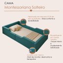 Ver imagem 3 de Cama Solteiro com Proteção Lateral Estofada 100% Espuma Montessoriana