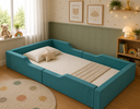 Ver imagem 1 de Cama Solteiro com Proteção Lateral Estofada 100% Espuma Montessoriana