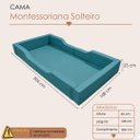 Ver imagem 2 de Cama Solteiro com Proteção Lateral Estofada 100% Espuma Montessoriana