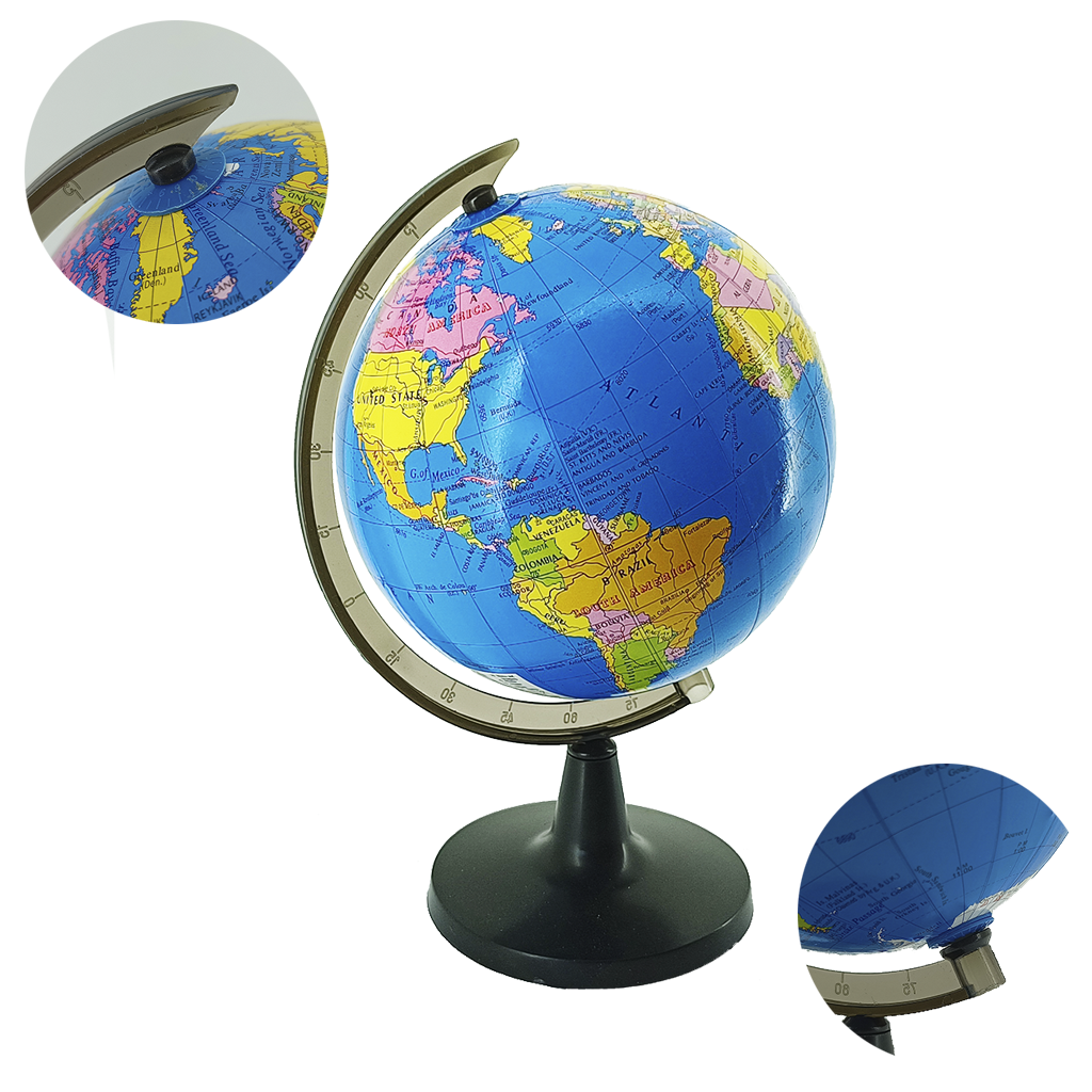 Globo Terrestre Político Plástico 14cm - 2