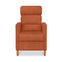 Poltrona Amamentação Reclinável Gisele - Poltrona Confortável para Leitura e Descanso - Terracota - 4