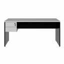 Ver imagem 4 de Mesa Escritório 160cm X 70cm Pé Painel Gaveteiro 2 Gav. F5 Cor:cinza Sagrado com Preto