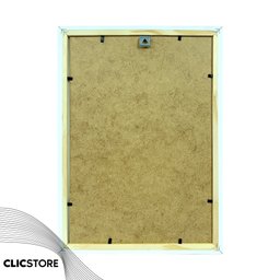 Kit 10 Moldura A4 21x30cm com Acetato e Fundo para Quadros Sala Certificados Porter Imagem Cor:branc - 3
