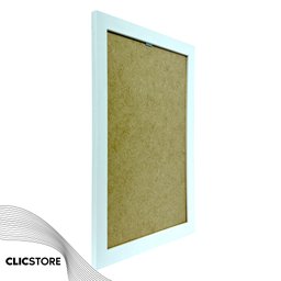 Kit 10 Moldura A4 21x30cm com Acetato e Fundo para Quadros Sala Certificados Porter Imagem Cor:branc - 2