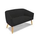 Ver imagem 7 de Kit 1 Namoradeira E 2 Poltronas Base Madeira Preto