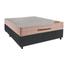 Conjunto Cama Box Cinza Casal + Colchão Molas Ensacadas Airtech Ortobom - 1