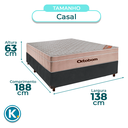 Ver imagem 2 de Conjunto Cama Box Cinza Casal + Colchão Molas Ensacadas Airtech Ortobom