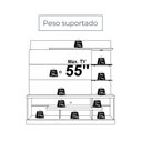 Ver imagem 5 de Estante para TV até 55 Polegadas 180cm 1 Porta 4 Prateleiras Alan