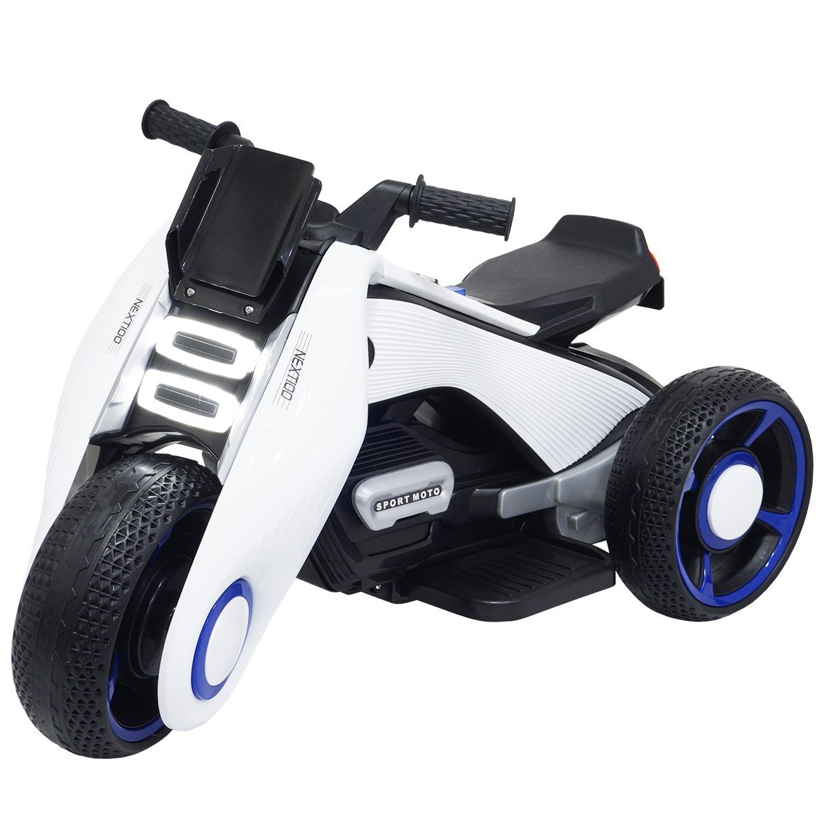 Mini Moto Elétrica 6V Triciclo Futurista Criança Infantil Led Som Usb Bateria Brinqway Bw-223 Bivolt
