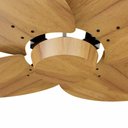 Ver imagem 2 de Ventilador de Teto Com Controle Remoto Natuvent Dahlia No Light 4 Pás Madeira Freijó 220v