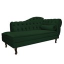 Ver imagem 3 de Kit Diva Recamier Juliana 140cm Lado Esquerdo e 01 Poltrona Classic Suede Verde - Amarena Móveis