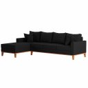 Ver imagem 3 de Sofá Beny com Chaise Esquerda, 1,40x2,60m, 4 Lugares, Linho, Base em Madeira.