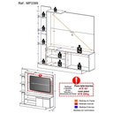 Ver imagem 2 de Estante 3 Leds Painel Tv 55'' 2 Portas Dallas lacca Fumê