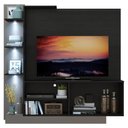 Ver imagem 1 de Estante 3 Leds Painel Tv 55'' 2 Portas Dallas lacca Fumê