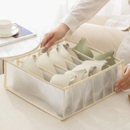 Colmeia Organizadora Gaveta Tela Nylon Respirável 32x32x12cm:cinza - 8