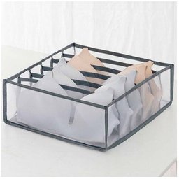 Colmeia Organizadora Gaveta Tela Nylon Respirável 32x32x12cm:cinza - 2