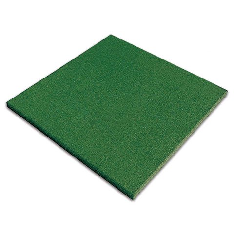 Piso de Borracha Impact Play 16mm - 0,50x0,50m - Verde