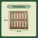 Ver imagem 5 de Suporte Vaso Quadrado 40cm Rodas de Polipropileno Preta