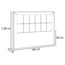 Ver imagem 5 de Cabeceira Cama Box Casal Queen 160cm Paolla P02 Veludo Marrom - Mpozenato
