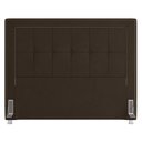 Ver imagem 3 de Cabeceira Cama Box Casal Queen 160cm Paolla P02 Veludo Marrom - Mpozenato