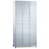 Armário Roupeiro de Aço Vestiário 6 Portas Locker - 1