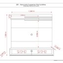 Ver imagem 3 de Painel para TV até 55 Polegadas 2 Portas Frizz Sublime Madetec