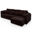 Ver imagem 5 de Sofá Retrátil 4 Lugares para Sala 332cm Dijon Couro Bordô S07 - Mpozenato