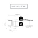 Ver imagem 7 de Mesa de Centro para Sala de Estar Retangular Frizz