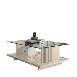 Mesa de Centro para Sala de Estar Retangular Frizz - 2