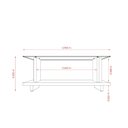 Ver imagem 6 de Mesa de Centro para Sala de Estar Retangular Frizz