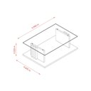 Ver imagem 4 de Mesa de Centro para Sala de Estar Retangular Frizz