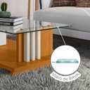 Ver mais imagens de Mesa de Centro para Sala de Estar Retangular Frizz Branco