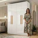 Ver imagem 7 de Guarda Roupa 4 Portas Paris Espresso Móveis Branco