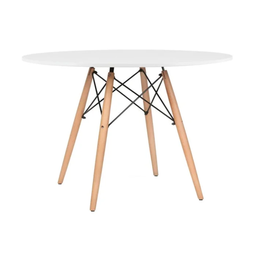 Mesa de Jantar 110cm Tampo Mdf Desing Moderno - 1