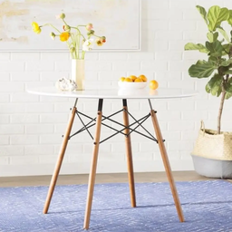 Mesa de Jantar 110cm Tampo Mdf Desing Moderno - 3